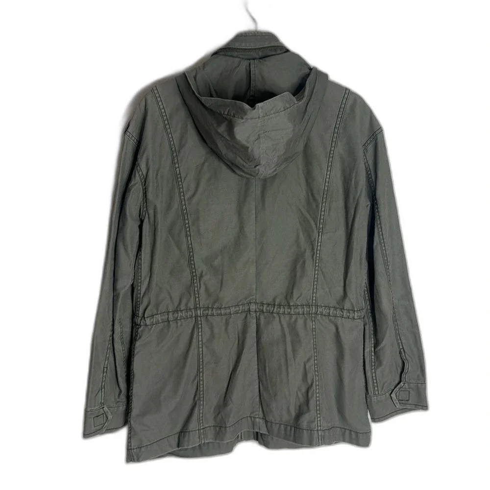 American Eagle Mock‎ Neck Front Pockets chore coat jacket Y2K Military medium
